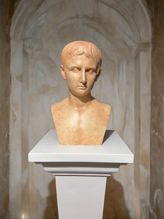 Augustus Caesar in antique terracotta