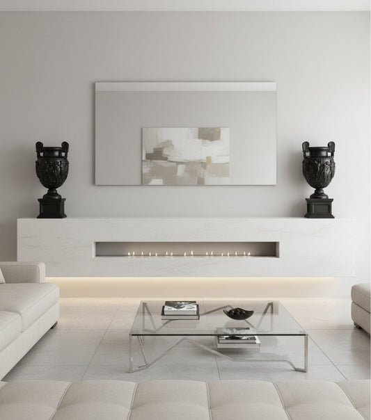 Vase von Charles Townley mit großem Sockel.