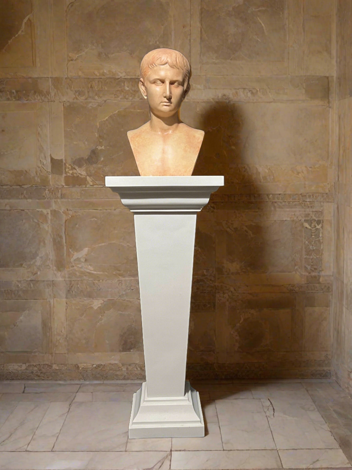 Augustus Caesar in antiker Terrakotta