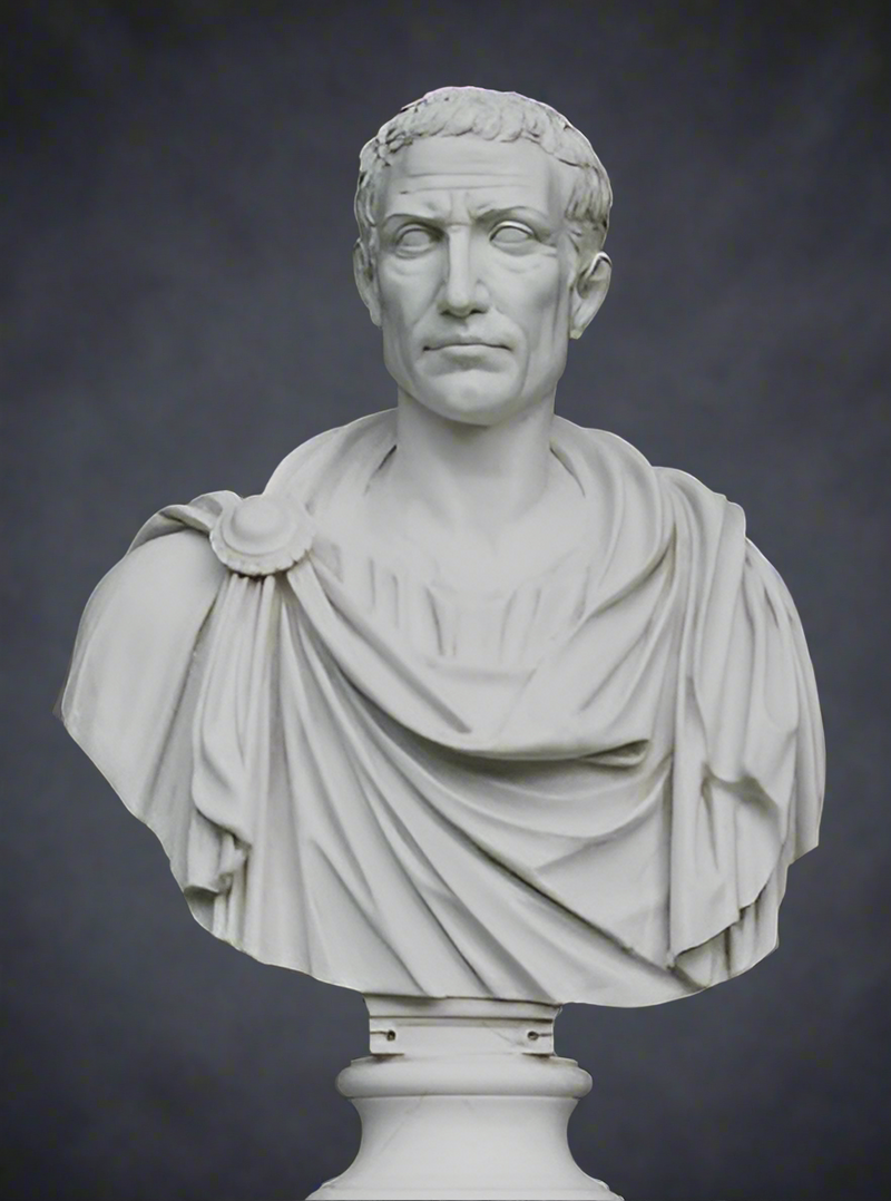 Julius Caesar in Toga Bust