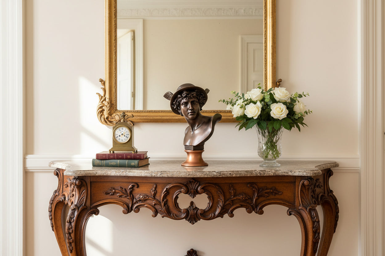 Mercury Bust - After Canova Antique Bronze Finish