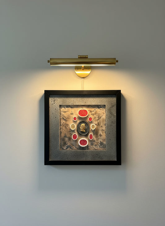 Intaglios Various On An Old Map