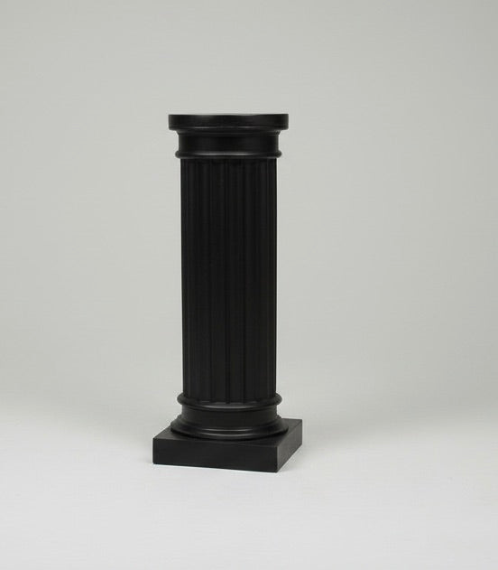 Classical Fluted Column — Basalt Black, After Wren