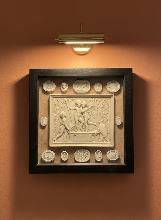 Classical Framed Plaque With Intaglios