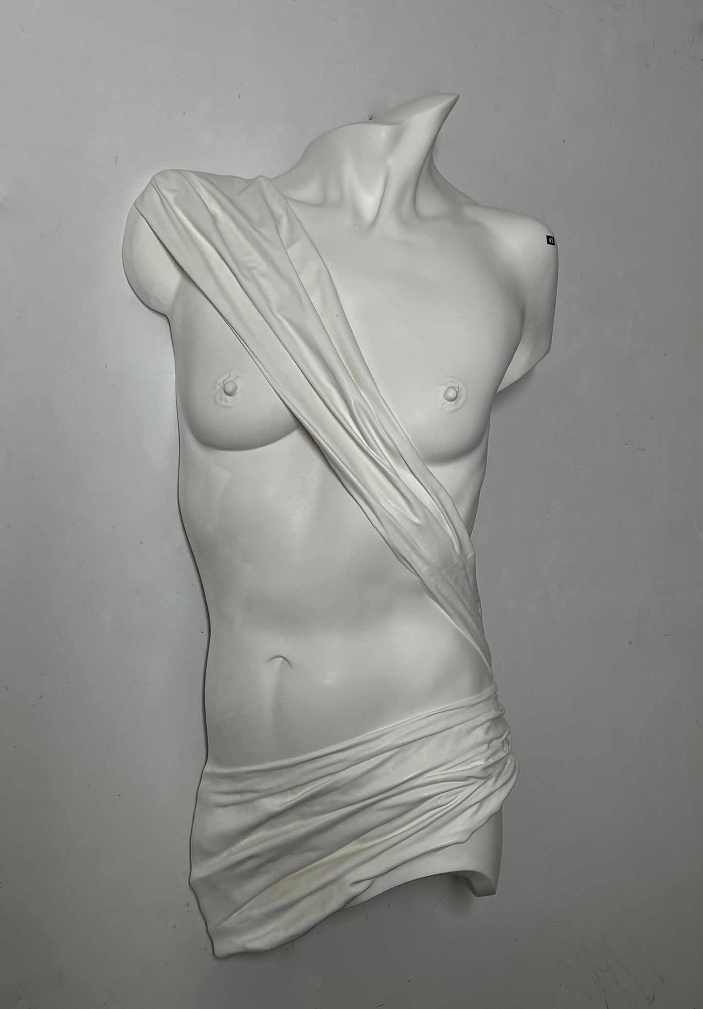 Life-Sized Sensual Wall Sculpture Titled 'Rosemary'