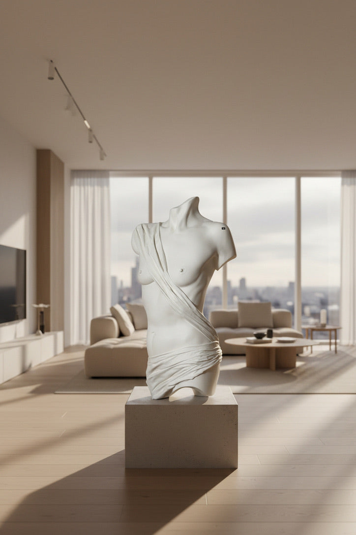 Life-Sized Sensual Wall Sculpture Titled 'Rosemary'