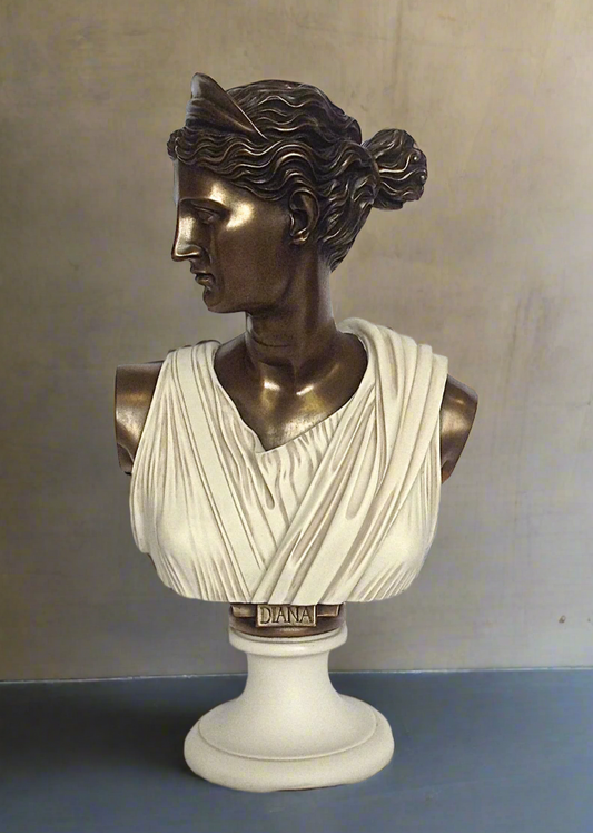 Diana Chasseresse Bronze And Marble