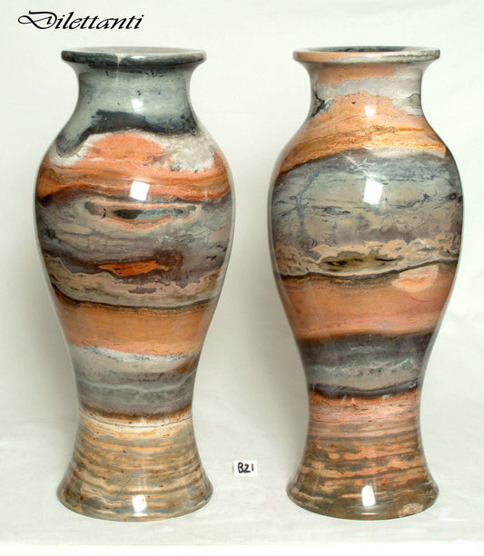Paire de grands Vases en Marbre