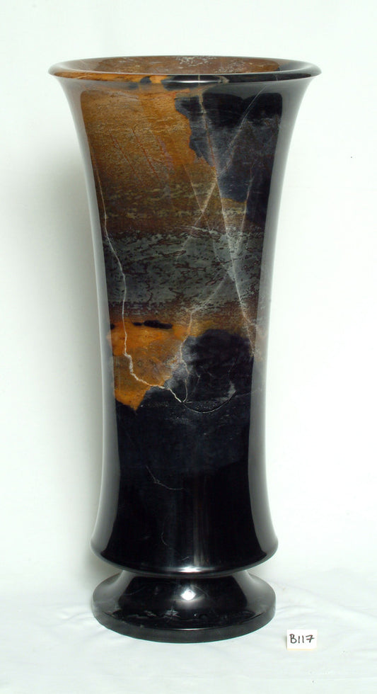 Marble Vase Ancient black