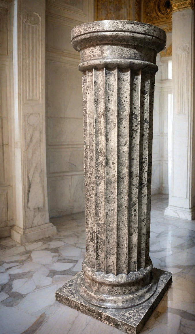 Black Granite Fluted column