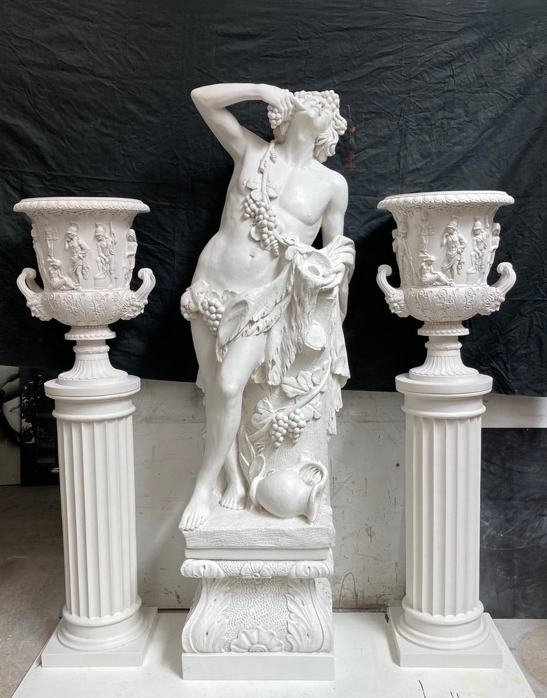 Colonne Cannelée Blanc