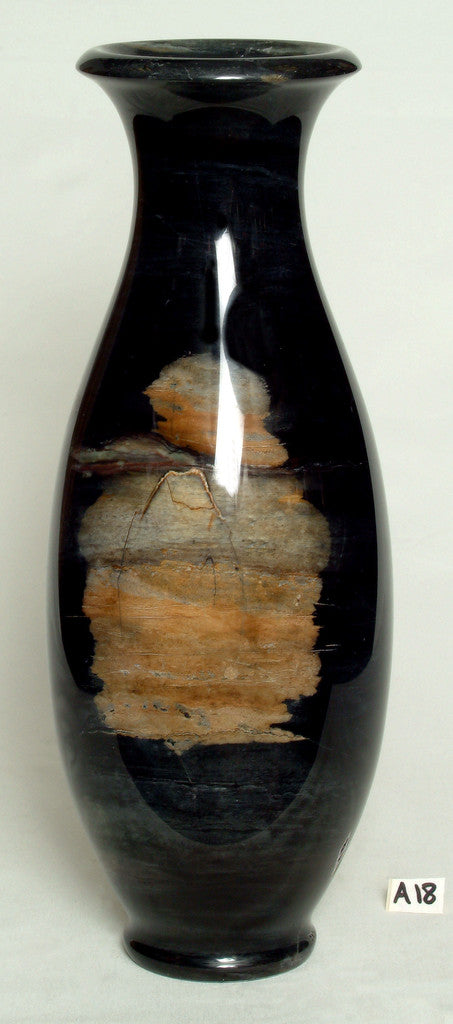 Marble Vase Ancient black