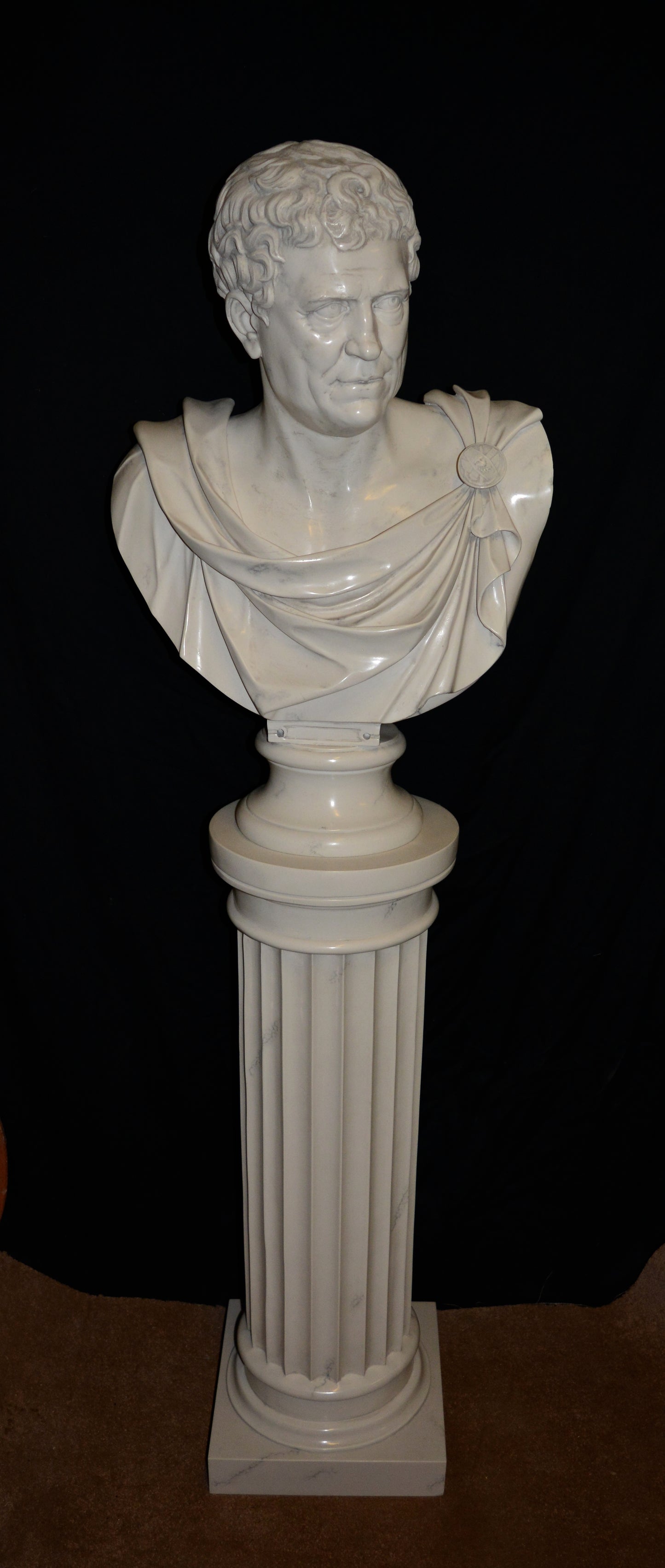Colonne Cannelée Blanc