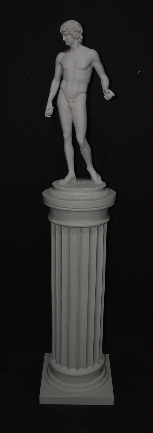 Colonne Cannelée Blanc
