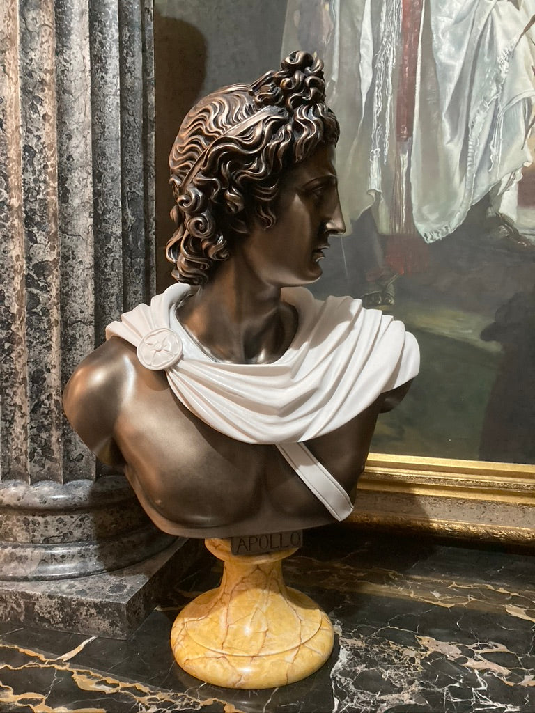 Apollo Belvedere In Marble And Bronze