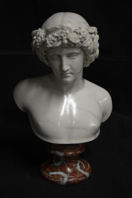 Antinous with Bachic Wreath Finely Finished
