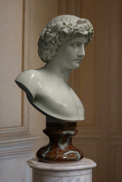 Antinous with Bachic Wreath Finely Finished