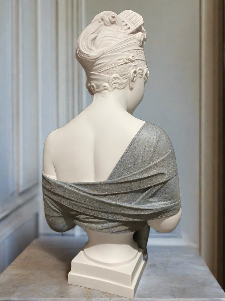 Buste de Madame Récamier en deux tons.