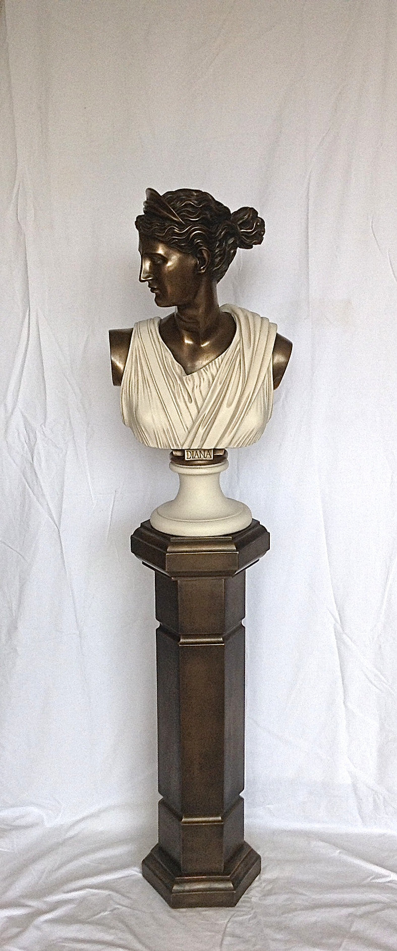 Diana Chasseresse Bronze And Marble