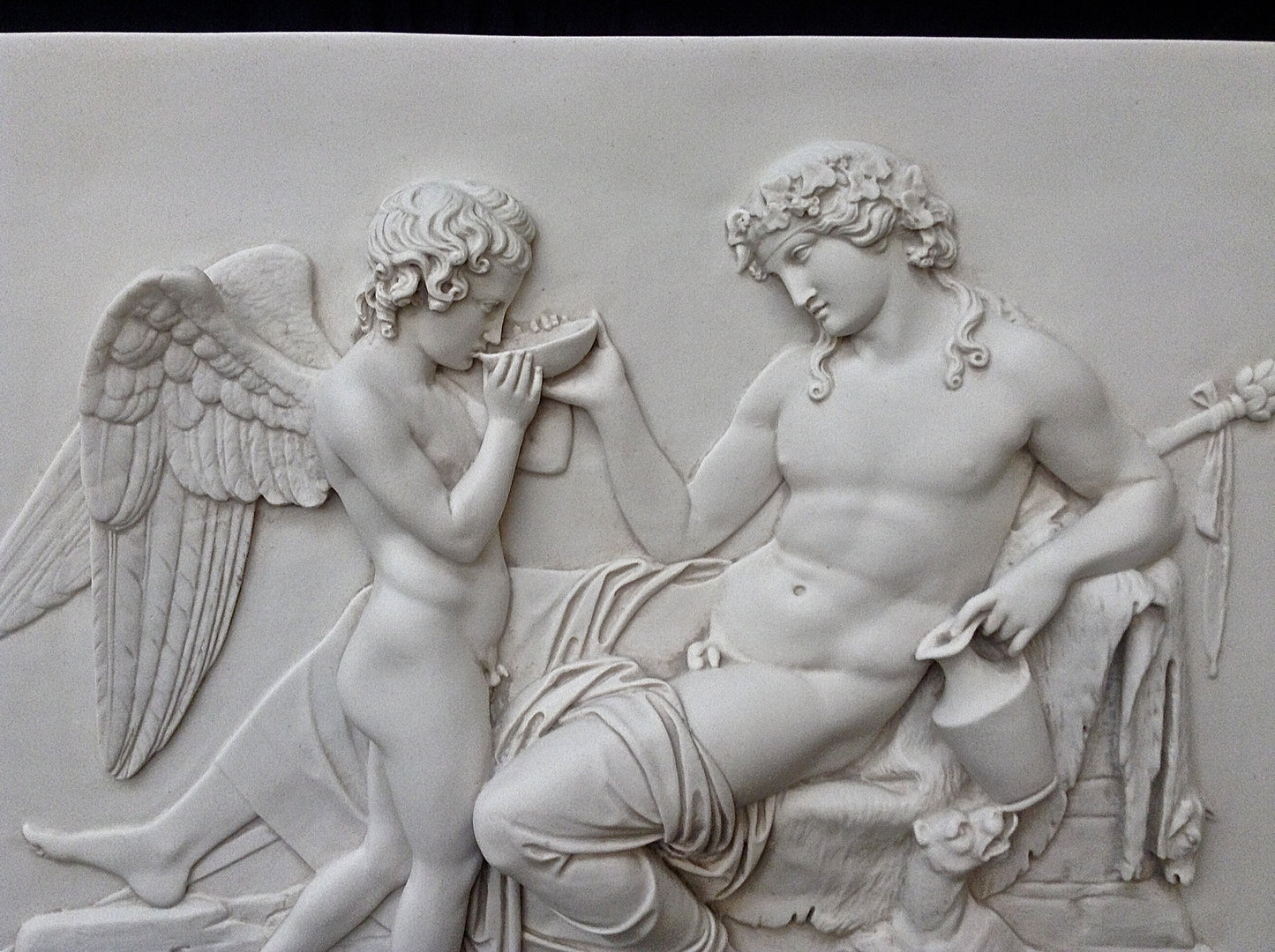 Bacchus and Cupid Plaque