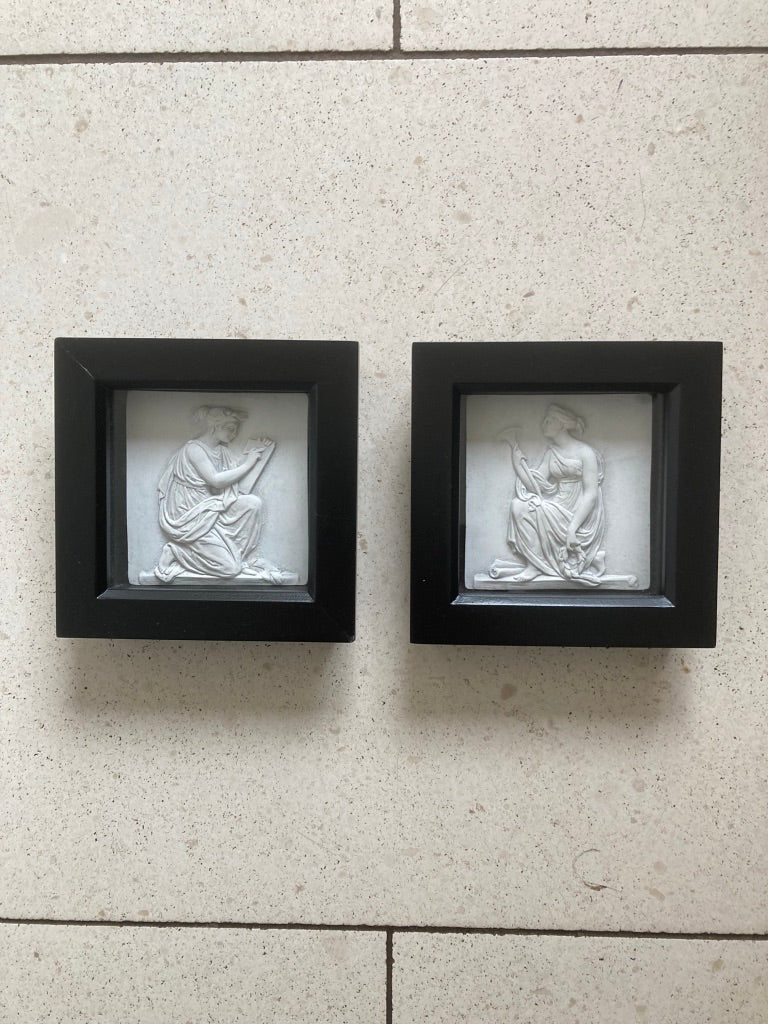 The Arts Pair Framed Reliefs