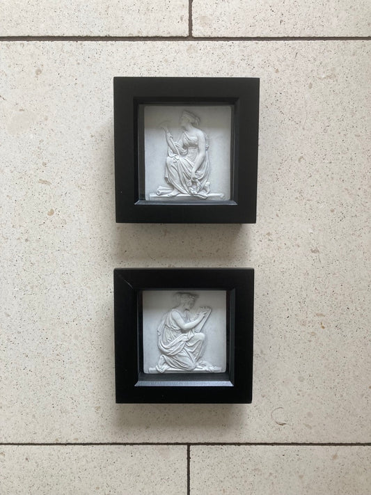 The Arts Pair Framed Reliefs
