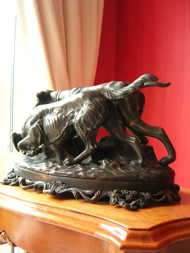 Chiens de chasse par paire