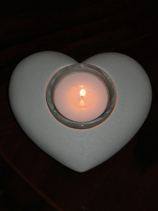 Marble Heart Table Light