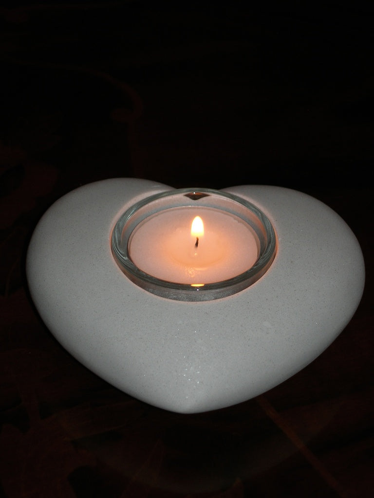 Marble Heart Table Light
