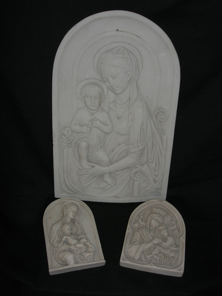 Set of 3 relic plaques.
