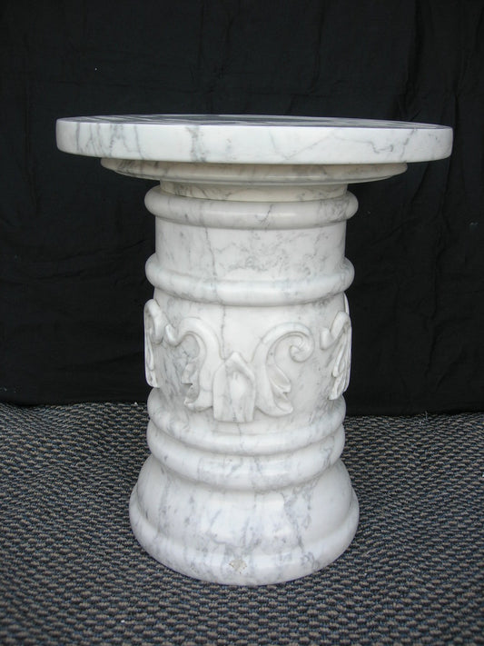 White Italian veined Marble Table