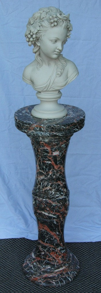 Black Azalia Marble Column 88cm