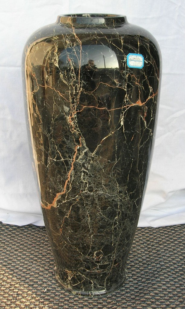 Black Ice Marble Vase
