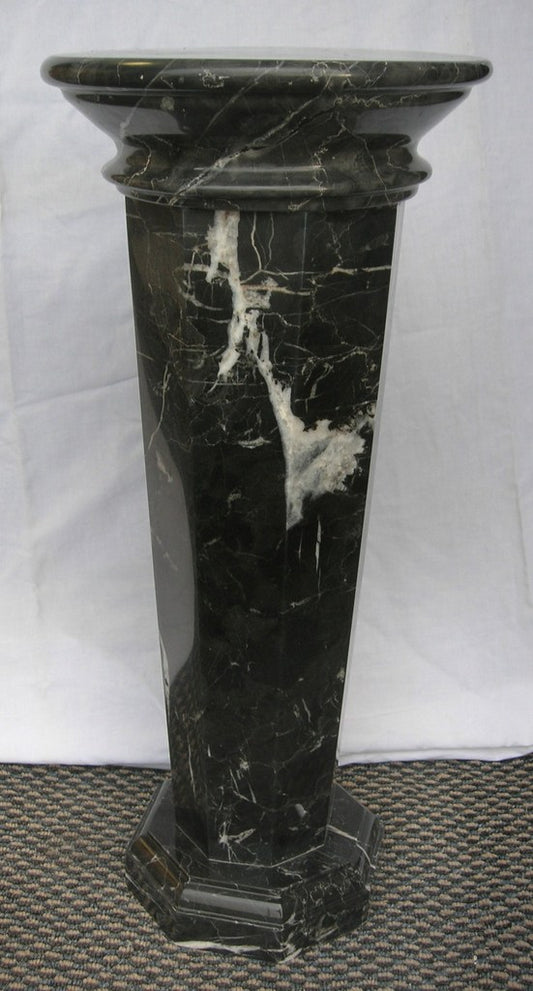 Black Marguina Marble column 58 cm