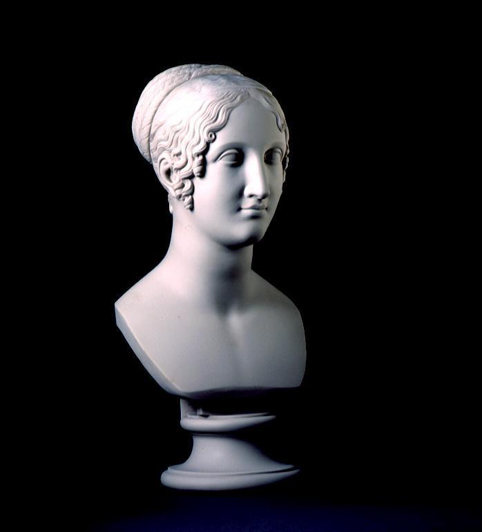 Girl With Pleated Hair Bust