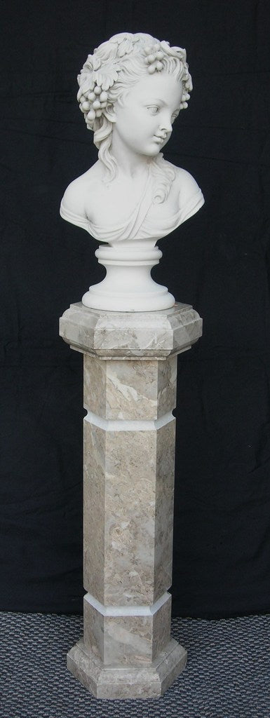 Colonne en marbre Camélia de Montagne
